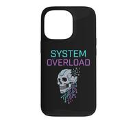 Surcharge du système Cyberpunk Skull Circuit Art Coque pour iPhone 13 Pro