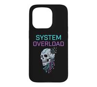 Surcharge du système Cyberpunk Skull Circuit Art Coque pour iPhone 15 Pro