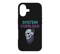 Surcharge du système Cyberpunk Skull Circuit Art Coque pour iPhone 17