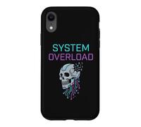 Surcharge du système Cyberpunk Skull Circuit Art Coque pour iPhone XR