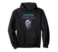 Surcharge du système Cyberpunk Skull Circuit Art Sweat à Capuche