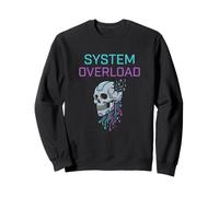 Surcharge du système Cyberpunk Skull Circuit Art Sweatshirt