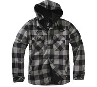 Brandit Lumber Jacket Hooded, color: blk+charco, size: 7XL