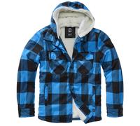 Brandit Veste Lumber Jacket à capuche Noir et Bleu Taille S