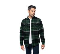 Surchemise à carreaux doublée Kariban Sherpa Vert 2XL