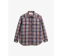Superdry Surchemise Borg Check Gris M Femme