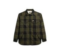 Superdry Surchemise à carreaux en peau lainée Femme Vert M