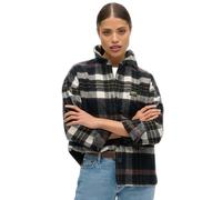 Surchemise à carreaux manches longues femme Superdry Noir M