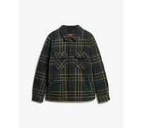 Surchemise à carreaux matelassée Superdry Surplus Bleu L