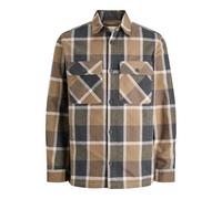 Jack & Jones Rayle Melange Check Overshirt Marron M Homme