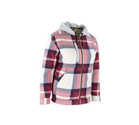 Surchemise doublée sherpa LOAN IMPRIMÉ BORDEAUX - LMA LEBEURRE - 9311 XXL