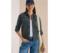 Surchemise en denim à motif léopard
