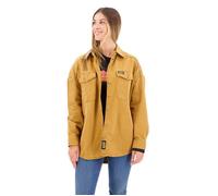 Surchemise en denim Superdry - Caramel Brown - Femme - Coupe ample - Manches longues - Col chemise L