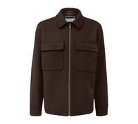 Surchemise en laine mÃ©langÃ©e QS Marron 2XL