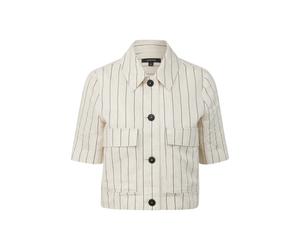 Surchemise en mÃ©lange de lin femme COMMA Beige 38