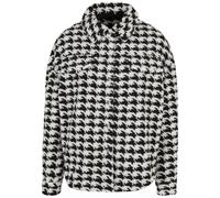 Urban Classics Veste femme Ladies Aop Sherpa Overshirt Blackhoundstooth S