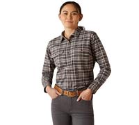 Surchemise femme Ariat Rebar Flannel DuraStretch Gris S