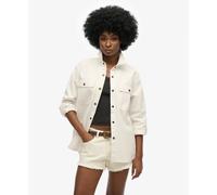 Superdry Surchemise Workwear Blanc – Femme Taille M