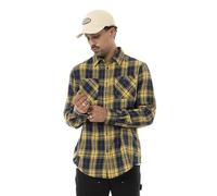 Surchemise Homme en Flannelle Manches Longues, Jaune Taille XXL