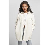 Surchemise longue en velours côtelé femme Urban Classics - blanc XS