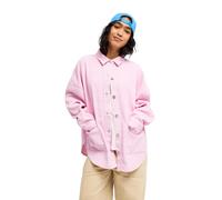 Roxy - Veste chemise en velours côtelé - Kick Back Washed Cord Shirt Pink Lavender pour Femme en Coton - Taille L - Rose Rose L