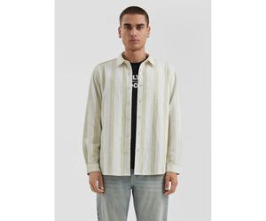 Surchemise manches longues rayÃ©e et style dÃ©contractÃ© QS Blanc 2XL