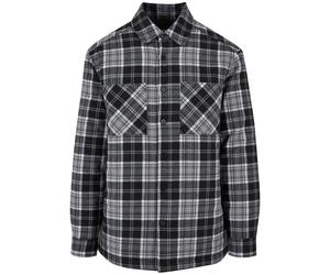 Surchemise matelassÃ©e Ã carreaux Urban Classics Noir XL