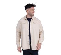 Surchemise mi-saison avec poches plaquées Camberabero Beige 4XL