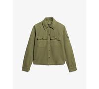 Superdry St Tropez Military Long Sleeve Shirt Vert L Femme