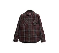 Superdry Merchant Quilted Long Sleeve Shirt Marron L Homme