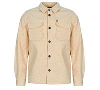 Surchemises hommes Petrol Industries MEN SHIRT LONG SLEEVE UNI Beige EU L