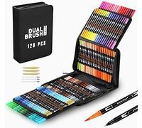 Surcotto Feutres coloriage Adulte, 120 couleurs Feutre double pointe, Feutre professionnel pour dessin