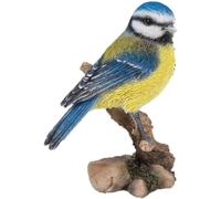Surdefens Vivid Arts (WBC-BT05-F) Décoration de jardin ou de maison en forme de mésange bleue perchée Multicolore