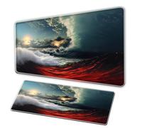 Surdimensionné Mouse Pad, XXL Mouse Pad Natural Landscape OfficeMousePad - Non slip Keyboard - Thin Edges - Anime and Game Enthusiasts - PC Home Office (900-400 cm)