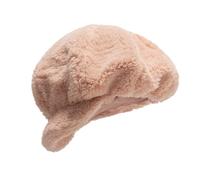 Surdimensionné Pour la Mode Féminine Octogonale Casquettes Polaire Épaisse Newsboys Femmes Hiver Chaleur Artiste Journal Jeunes Casquettes Unisexe, b, taille unique