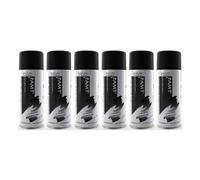 SURDISCOUNT Lot de 6 Bombes de Peinture - Noir - Mat - 330ml - Amt