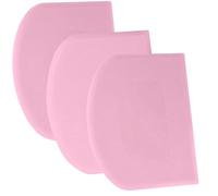SURDOCA Corne Patisserie Coupe Pate Pain - 3P 4.7x3.7'' Antidérapante Plastique sans BPA Bord et Coin Tranchants Souple Racloir Coupe Pate Patisserie - Accessoires de Décoration Outils de Modelage