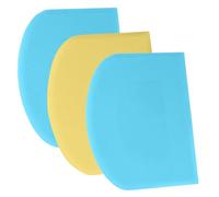 SURDOCA Corne Patisserie Coupe Pate Pain - 3P 4.7x3.7'' Antidérapante Plastique sans BPA Bord et Coin Tranchants Souple Racloir Coupe Pate Patisserie - Accessoires de Décoration Outils de Modelage