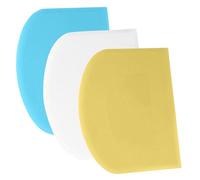 SURDOCA Corne Patisserie Coupe Pate Pain - 3P 4.7x3.7'' Antidérapante Plastique sans BPA Bord et Coin Tranchants Souple Racloir Coupe Pate Patisserie - Accessoires de Décoration Outils de Modelage