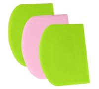 SURDOCA Corne Patisserie Coupe Pate Pain - 3P 4.7x3.7'' Antidérapante Plastique sans BPA Bord et Coin Tranchants Souple Racloir Coupe Pate Patisserie - Accessoires de Décoration Outils de Modelage