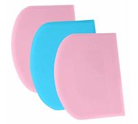 SURDOCA Corne Patisserie Coupe Pate Pain - 3P 4.7x3.7'' Antidérapante Plastique sans BPA Bord et Coin Tranchants Souple Racloir Coupe Pate Patisserie - Accessoires de Décoration Outils de Modelage