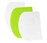 SURDOCA Corne Patisserie Coupe Pate Pain - 3P 4.7x3.7'' Antidérapante Plastique sans BPA Bord et Coin Tranchants Souple Racloir Coupe Pate Patisserie - Accessoires de Décoration Outils de Modelage