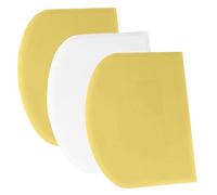 SURDOCA Corne Patisserie Coupe Pate Pain - 3P 4.7x3.7'' Antidérapante Plastique sans BPA Bord et Coin Tranchants Souple Racloir Coupe Pate Patisserie - Accessoires de Décoration Outils de Modelage