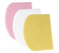 SURDOCA Corne Patisserie Coupe Pate Pain - 3P 4.7x3.7'' Antidérapante Plastique sans BPA Bord et Coin Tranchants Souple Racloir Coupe Pate Patisserie - Accessoires de Décoration Outils de Modelage