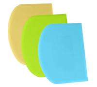 SURDOCA Corne Patisserie Coupe Pate Pain - 3P 5.9x4.3'' Antidérapante Plastique sans BPA Bord et Coin Tranchants Souple Racloir Coupe Pate Patisserie - Accessoires de Décoration Outils de Modelage