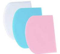 SURDOCA Corne Patisserie Coupe Pate Pain - 3P 5.9x4.3'' Antidérapante Plastique sans BPA Bord et Coin Tranchants Souple Racloir Coupe Pate Patisserie - Accessoires de Décoration Outils de Modelage