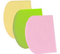 SURDOCA Corne Patisserie Coupe Pate Pain - 3P 5.9x4.3'' Antidérapante Plastique sans BPA Bord et Coin Tranchants Souple Racloir Coupe Pate Patisserie - Accessoires de Décoration Outils de Modelage