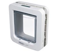 SURE Flap 4-Wege Porte Oisif Avec Identification par Chip Micro Blanc pour Chien
