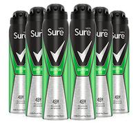 Sure Hommes Quantum anti-transpirant Déodorant, 250 ml, Lot de 6