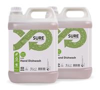 SURE Lot de 2 bidons de 5 l de liquide vaisselle à la main - Liquide respectueux de l'environnement